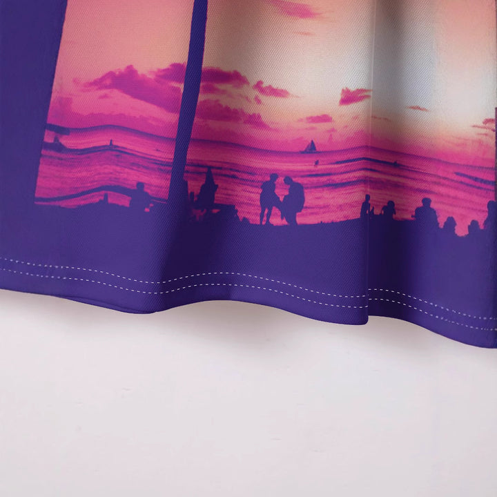 Herre poloshirt med tropisk fotoprint og høj kvalitets åndbar bomuld Stilla