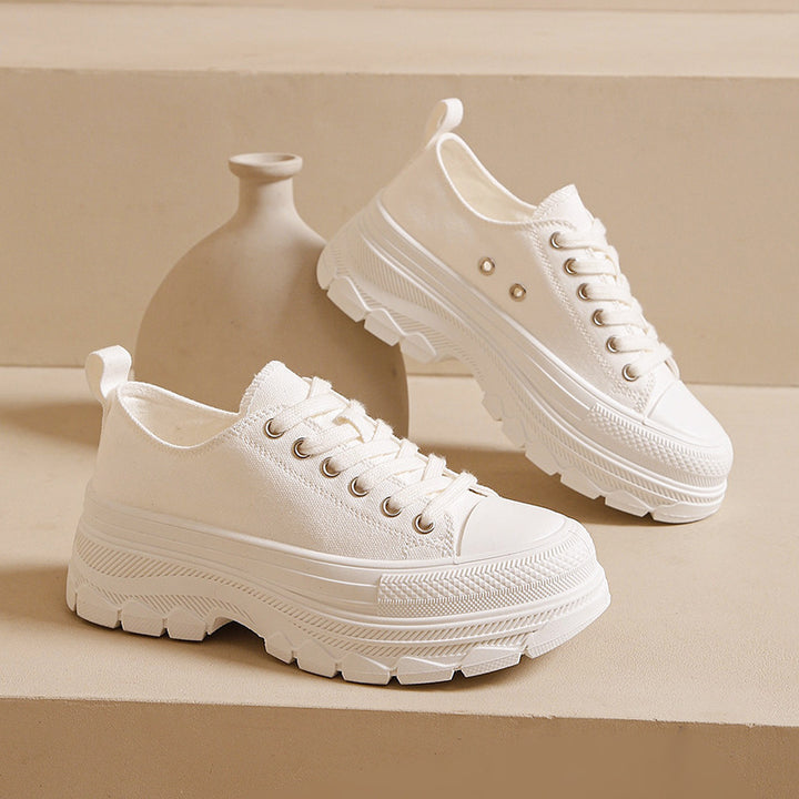 Dame Chunky Sneakers med højt sålprofil og slidstæk overmateriale Stilla