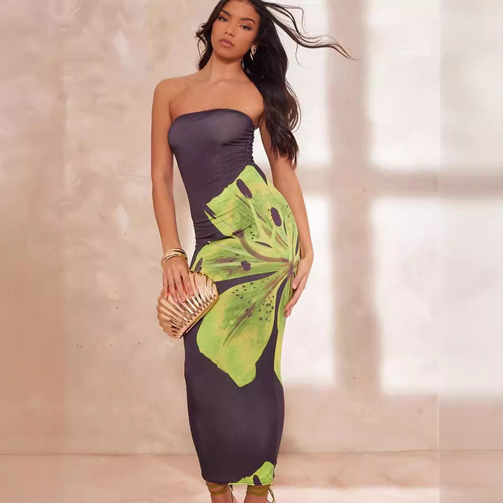 Femme Strapless Maxi Kjole Stilla