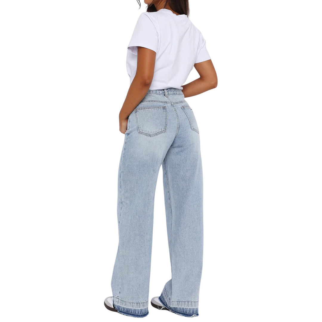 Dame Løstskårne High-Waist Jeans med modent såvel som behageligt Stretch Stilla