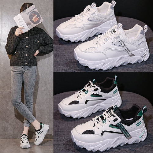 Dame Sportliche Sneakers med åndbar mesh-overflade Stilla