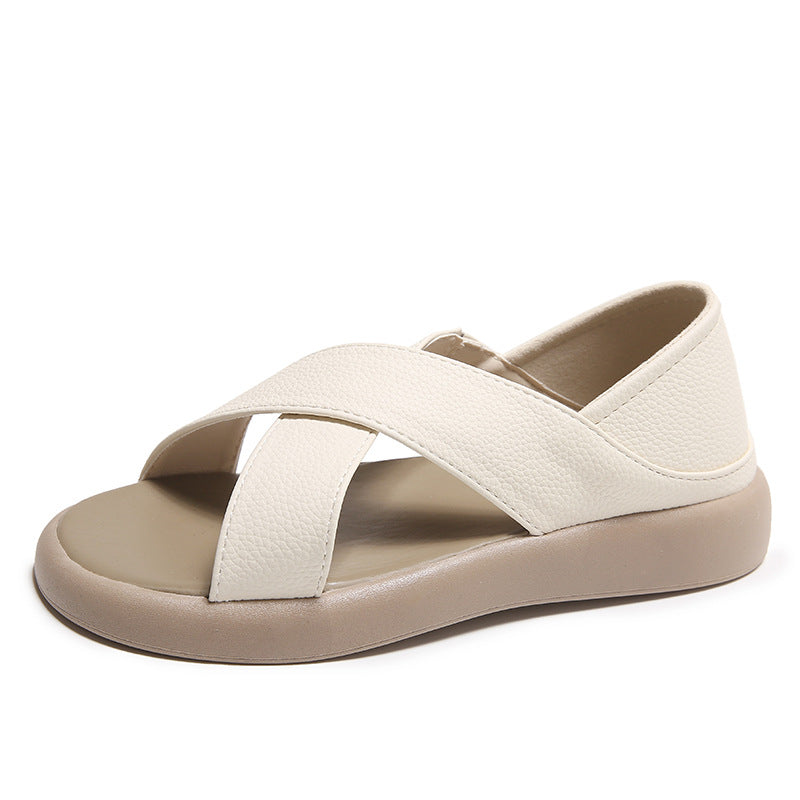 Dame komfortable sandaler med justerbar velcro og ergonomisk fodseng Stilla