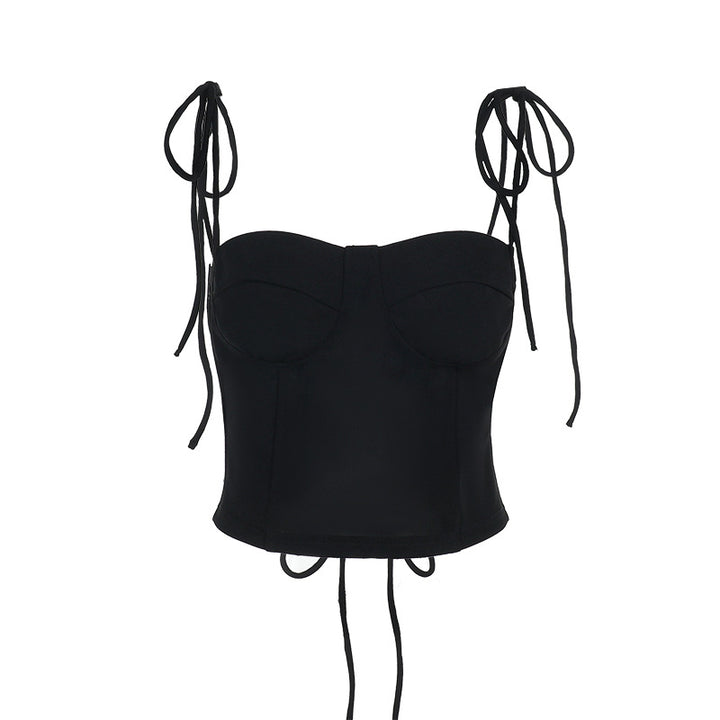 Dame Struktureret Crop-Top Stilla