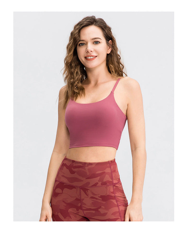 Stilla | Vest Med Brystpude Åndbar Fitness Camisole Top Til Kvinder