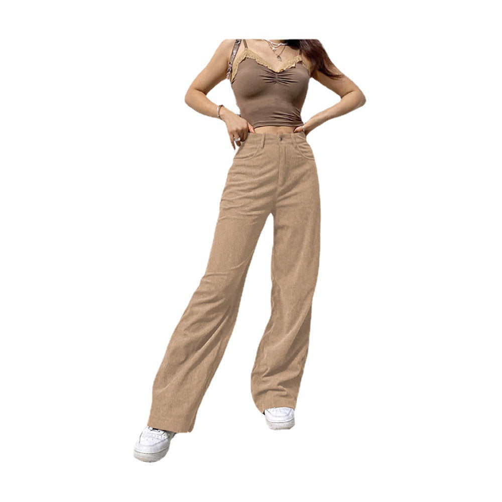 Dame brede High-Waist Jeans med afslappet snit og urbant flair Stilla