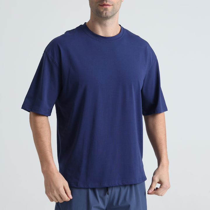 Herrer Behagelig Loose-Fit T-shirt lavet af kvalitetsbomuld Stilla