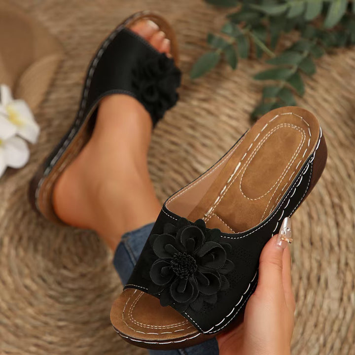 Dame Blomstrede Slide-Sandaler Stilla