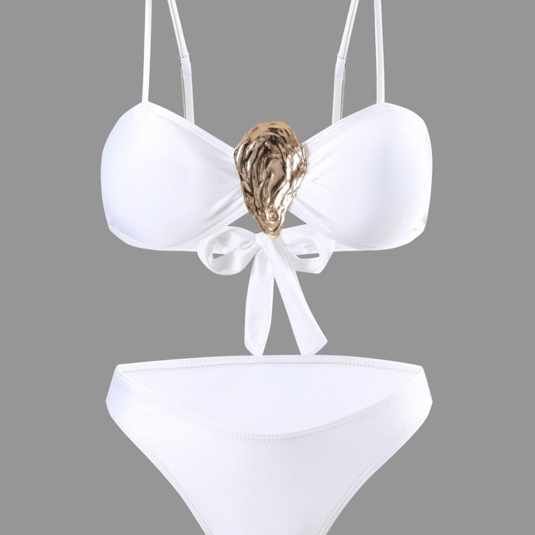 Dame bikini sæt med elegant omslagsskjørt Skovae