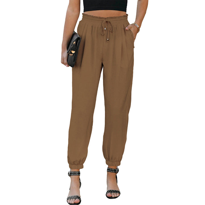 Dame Sporty Chino Bukser med elastisk Talje og Sidelommer Stilla