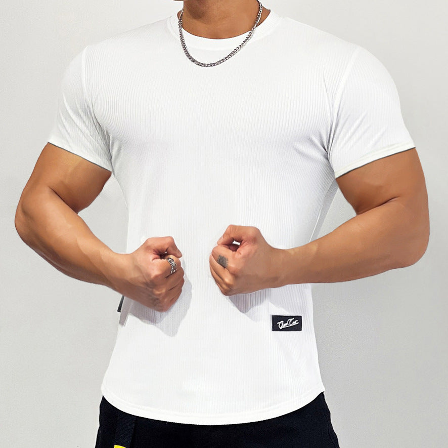 Herrer Sporty kompressions-T-shirt med struktureret design Stilla