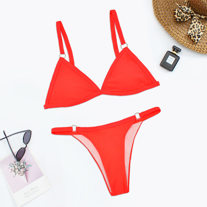 Dame Triangel-Bikini-Sæt med justerbare stropper og elegant snit Stilla
