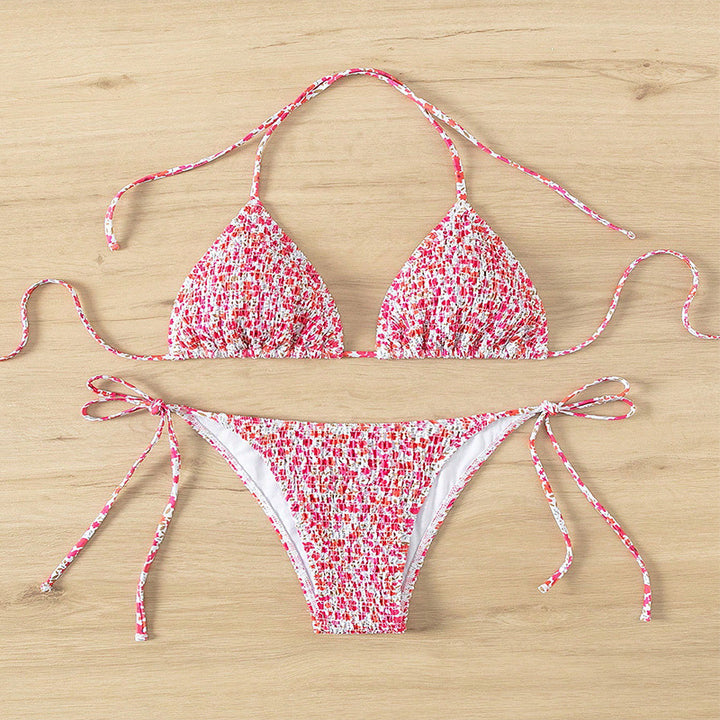 Dame triangel bikini sæt med justerbare stropper Skovae