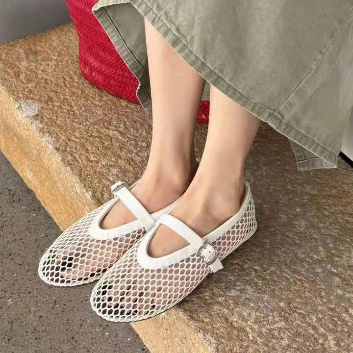 Dame net sneakers med stilfulde remme Stilla