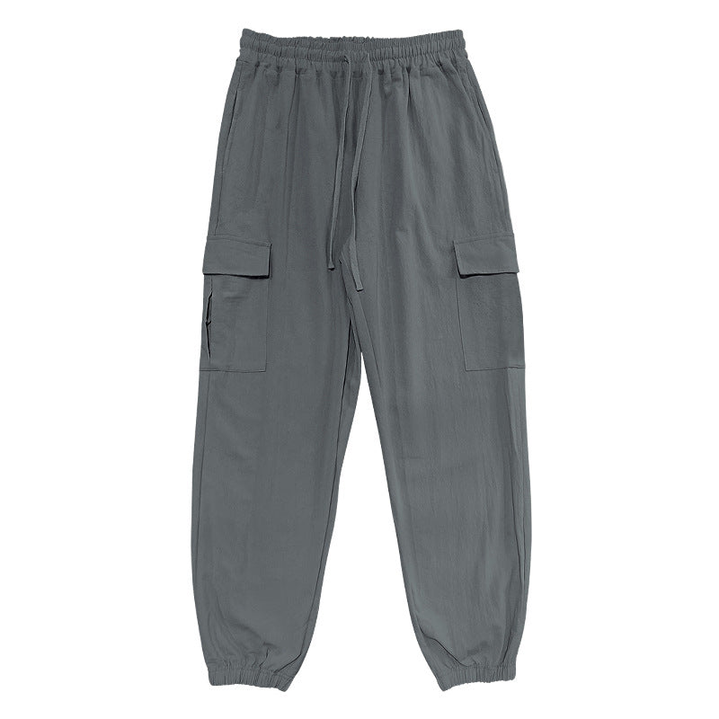 Herren Cargo-bukser med elastisk talje og multifunktionelle lommer Stilla