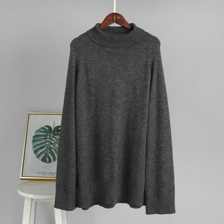 Kvinders hyggelige turtleneck sweater lavet af fin strik materiale Stilla