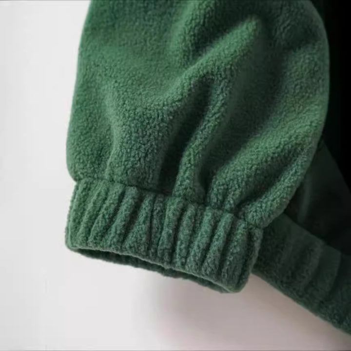 Dame fleece-pullover med ståkrave og praktiske lommer Stilla