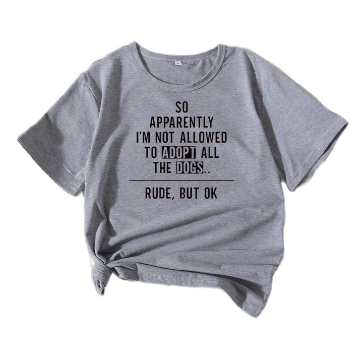 Kvinder komisk hundeelsker grafik T-shirt Stilla