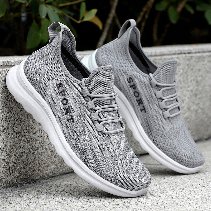 Femme Let Slip-On Sport Sneakers med fleksibel Strikovermateriale Stilla