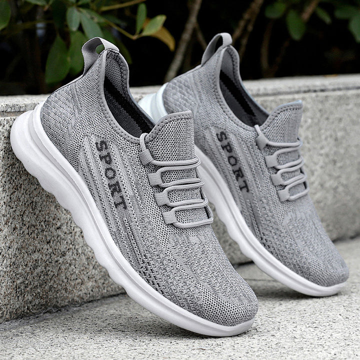 Femme Let Slip-On Sport Sneakers med fleksibel Strikovermateriale Stilla