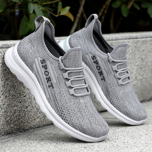 Femme Let Slip-On Sport Sneakers med fleksibel Strikovermateriale Stilla