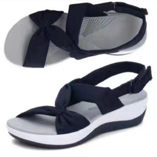 Dame Wedge-sandaler med justerbar rem og komfortabel dæmpning Stilla