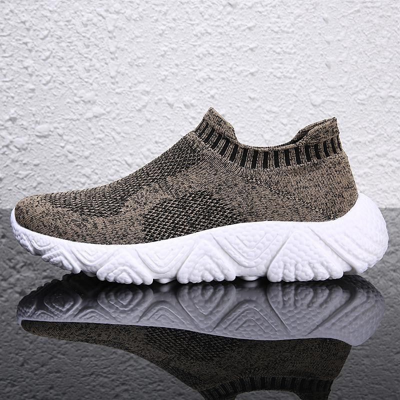 Unisex nan Slip-on Citywalker med elastisk mesh-overdel og skulptureret bølgesål Skovae