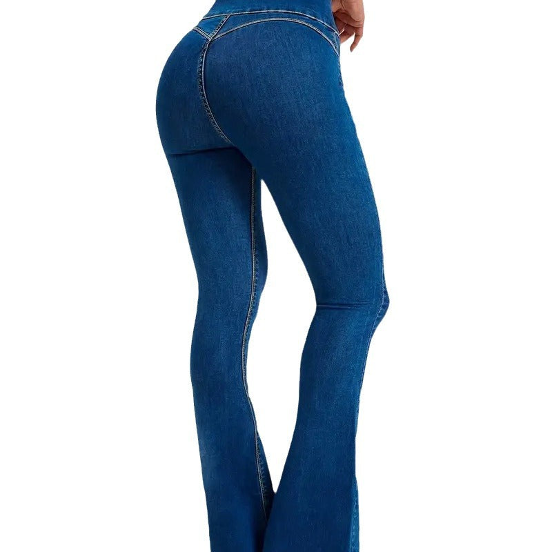 Dame High Waist Bootcut Jeans Stilla