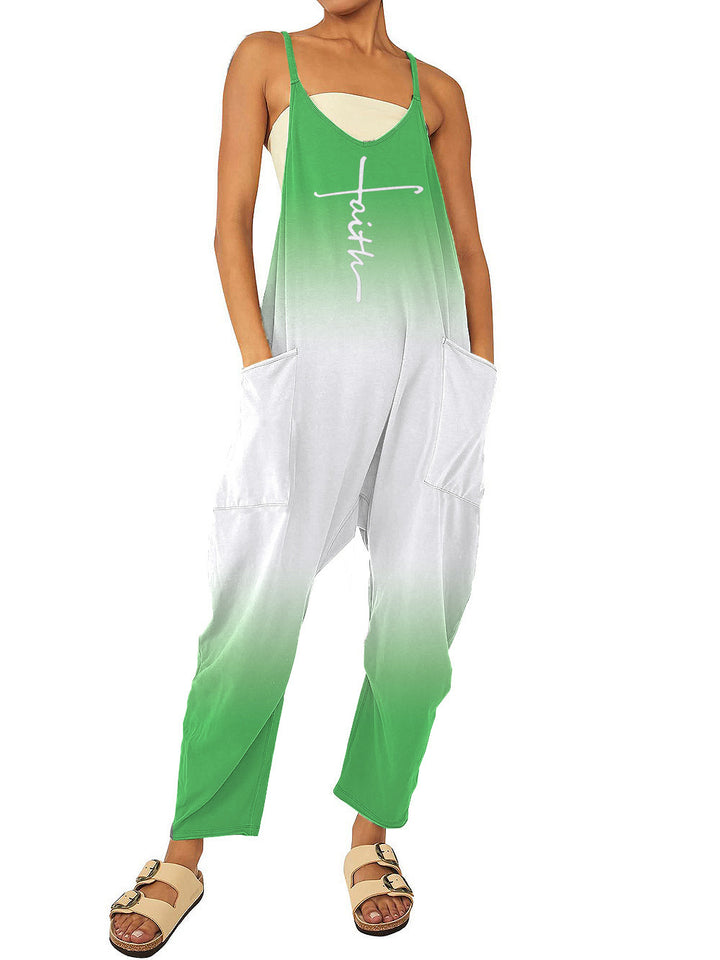 Dame jumpsuit med unikt grafikdesign Stilla
