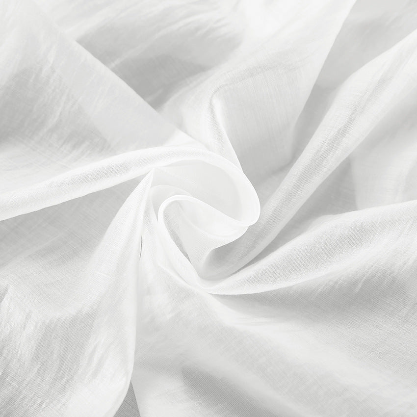 Dame elegant og gennemsigtig kimono lavet af flydende chiffon med flæser Stilla