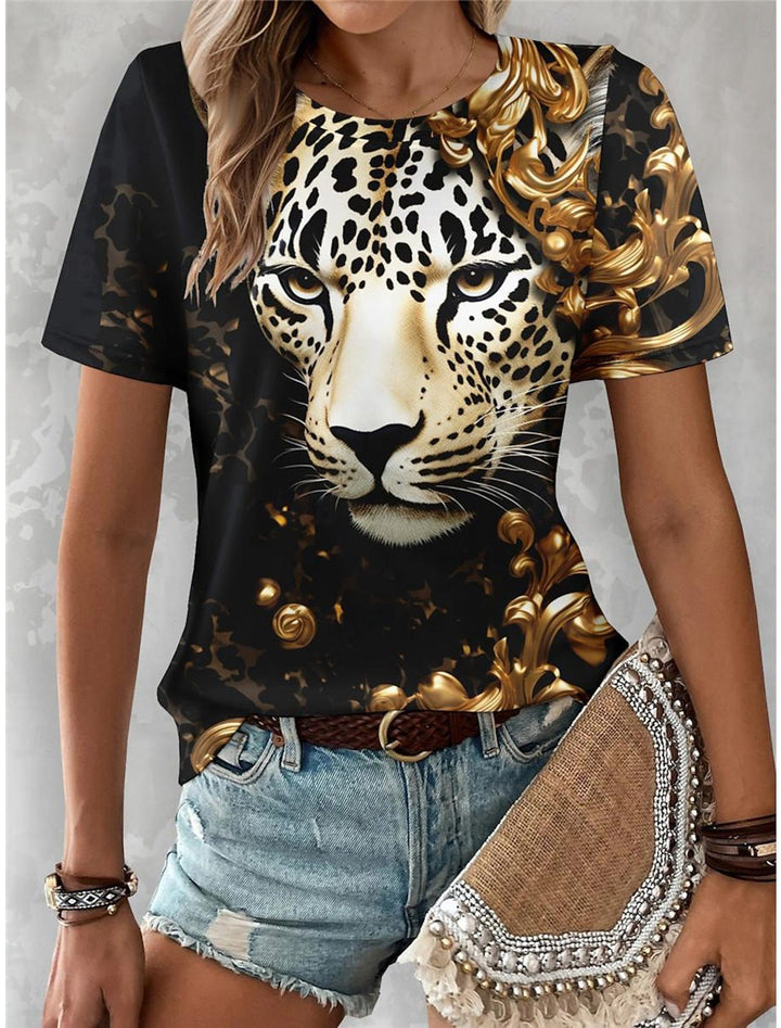 Dame Kunstnerisk Grafik T-Shirt Stilla