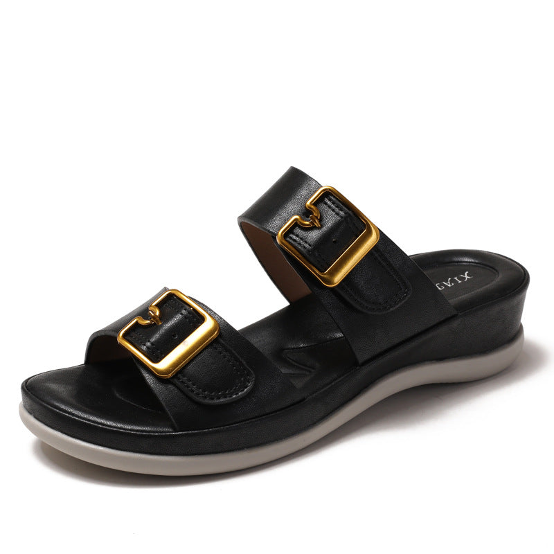Dame Komfortable Sandaler med elegant Remlukning Stilla