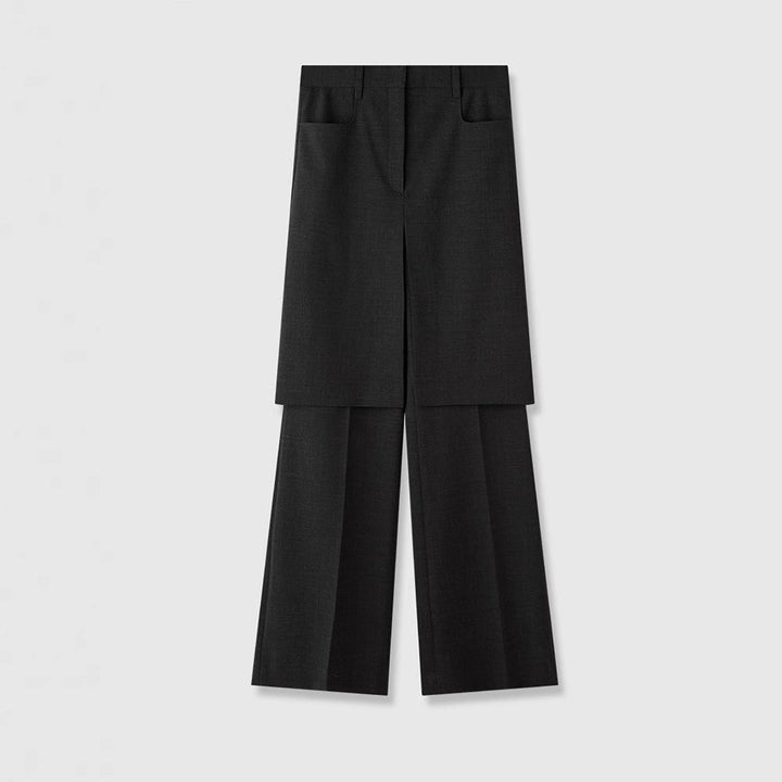 Dame Mode Culotte lavet af høj kvalitet stof med elegant plissé Stilla