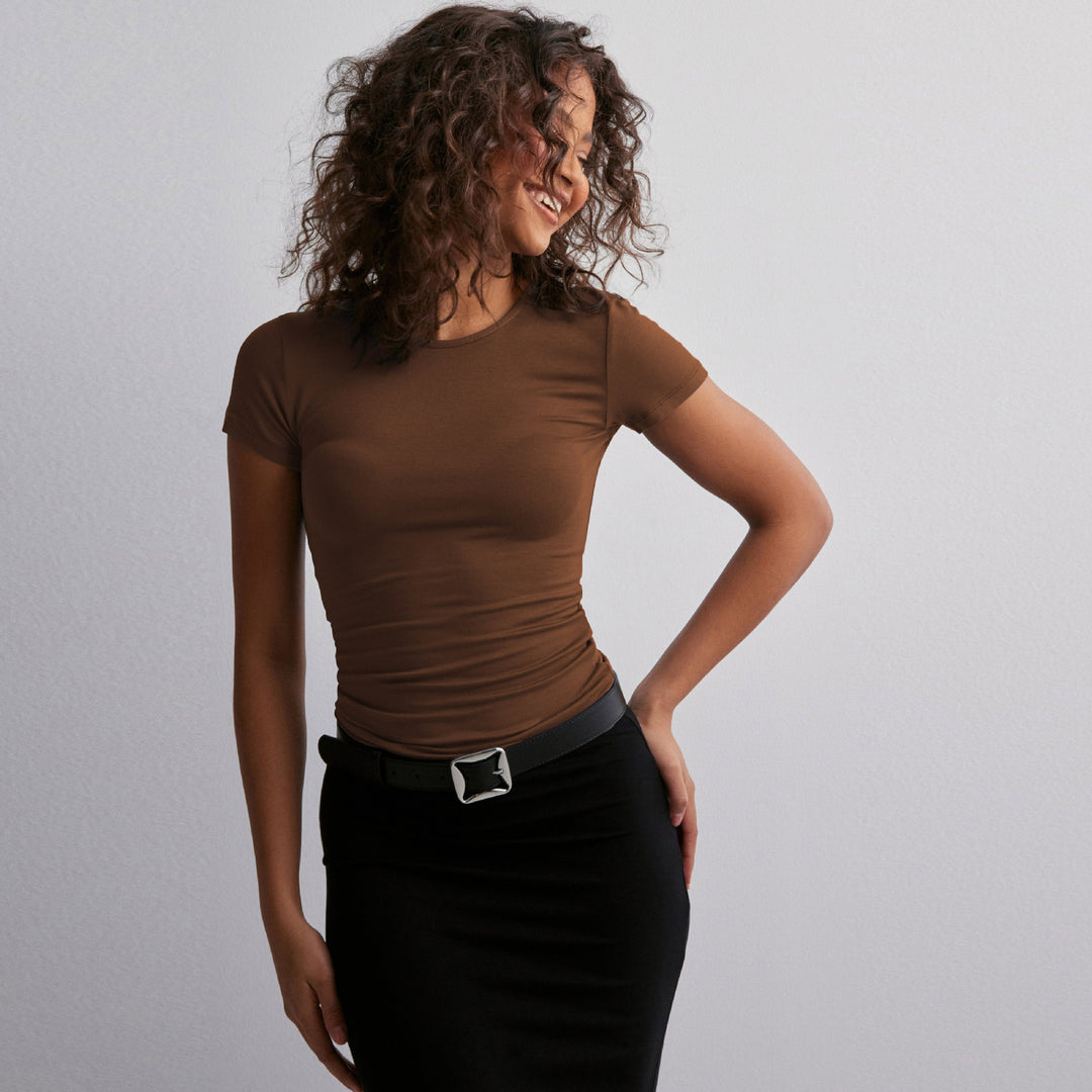 Dame figurtilpasset T-shirt Stilla