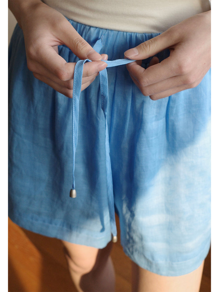Dame Let Linned-Shorts Stilla