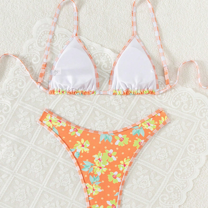 Dame blomsterprint bikini-sæt Stilla