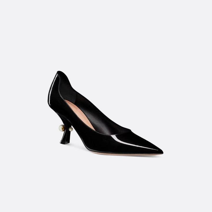 Femme Spids-Tå Stiletto-Pumper med elegant kurveformet hældesign Stilla