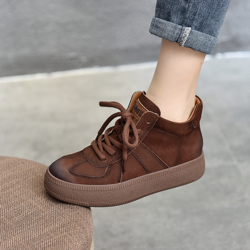 Dame sporty High-Top Sneakers med varmt inderfoder og stabil gummisål Stilla