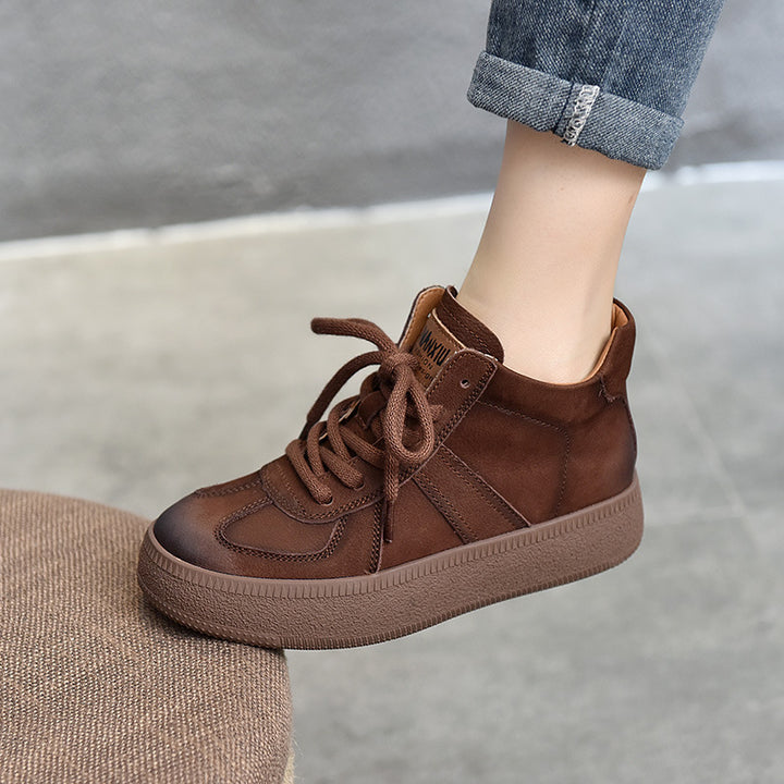 Dame sporty High-Top Sneakers med varmt inderfoder og stabil gummisål Stilla