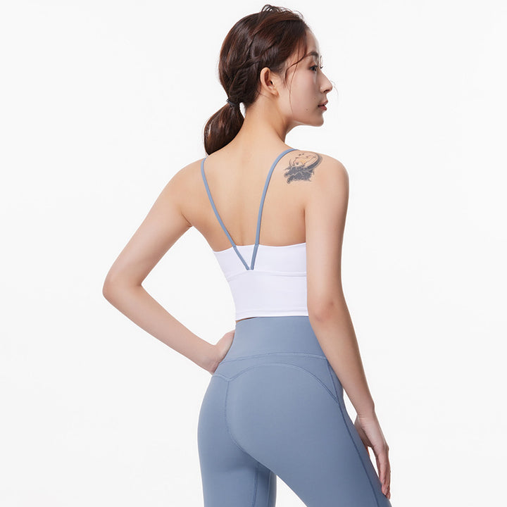 Dame sporty crop-top med justerbare stropper og åndbart materiale Stilla