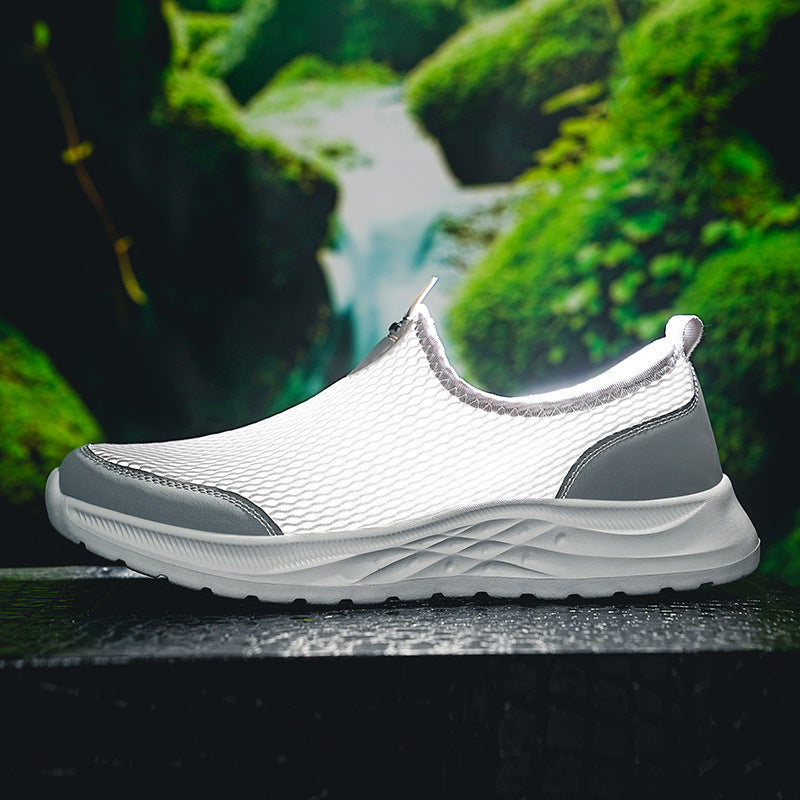 Herre Åndbare Slip-On Sneakers med Adaptivt Letvægtsdesign Skovae