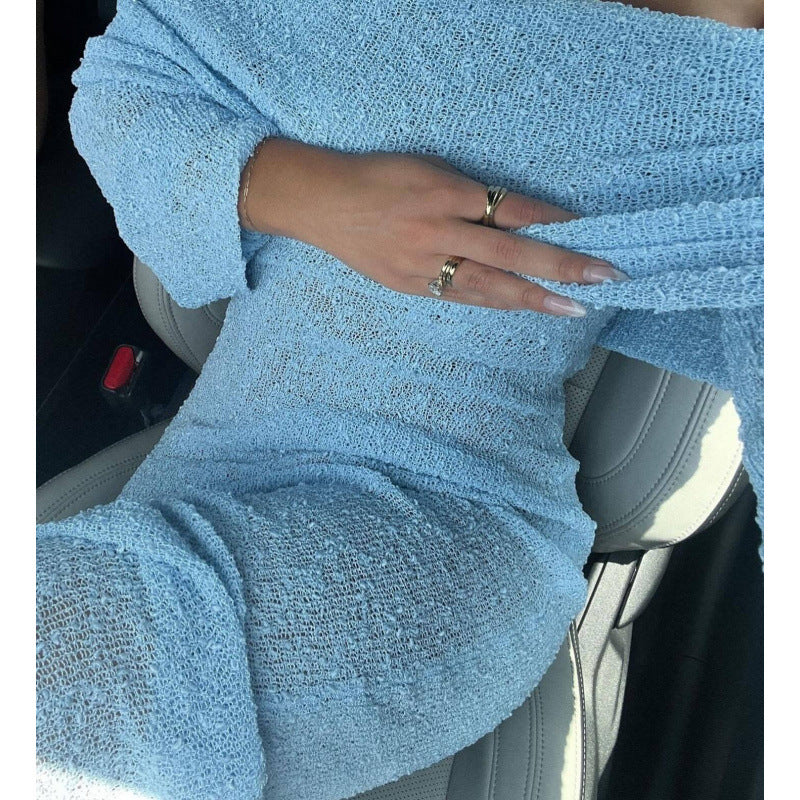 Damer Off-Shoulder Pullover Kjole Stilla
