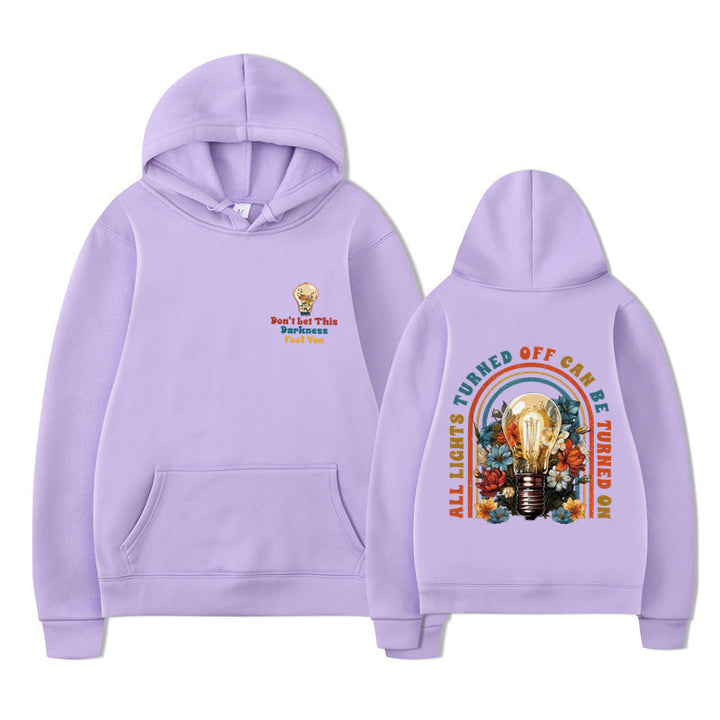 Kvinders hoodie med farverigt design og afslappet pasform Skovae