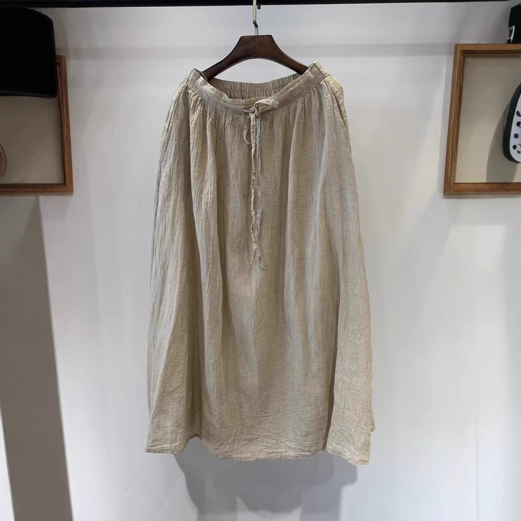 Femme Flydende Justerbar Talje Maxi Nederdel Stilla
