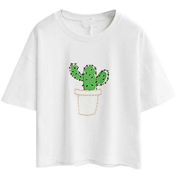 Dame Fritids Grafik T-shirt Stilla