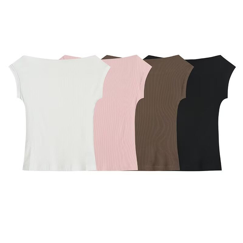 Dame raffineret top med bred pasform og moderne detaljer Skovae