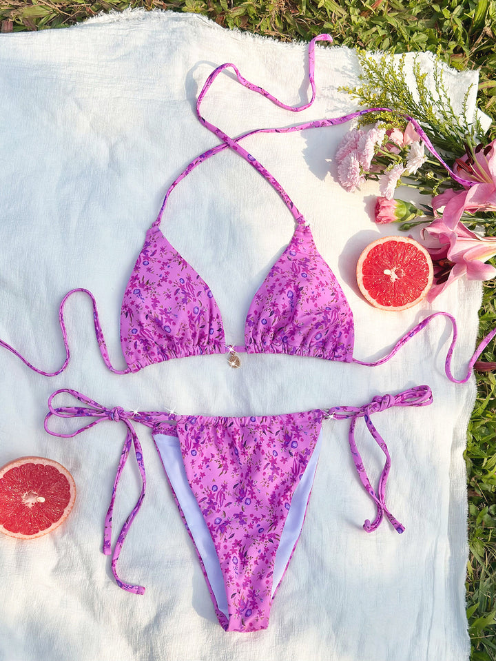 Dame Triangel-Bikini med legende bindebånd Skovae