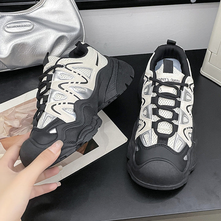 Dame Sportlige Sneakers med ergonomisk dæmpningsteknologi og elastisk snøring Stilla