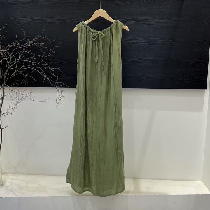 Damer Elegant Maxikjole med Sløjfe-Detalje Stilla