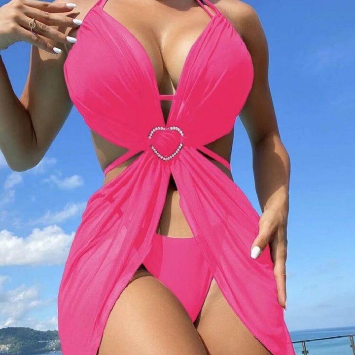 Kvinder Gennemsigtig Dække og Bikini Sæt Stilla