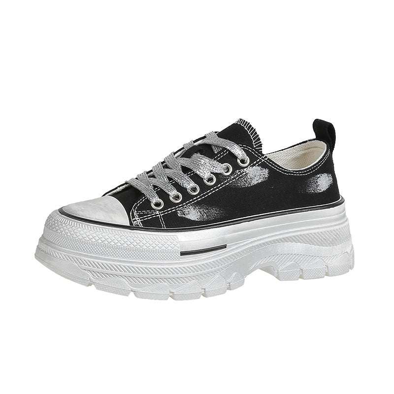 Dame Chunky Sneakers med glinsende hætte og stilfuldt såleprofil Stilla